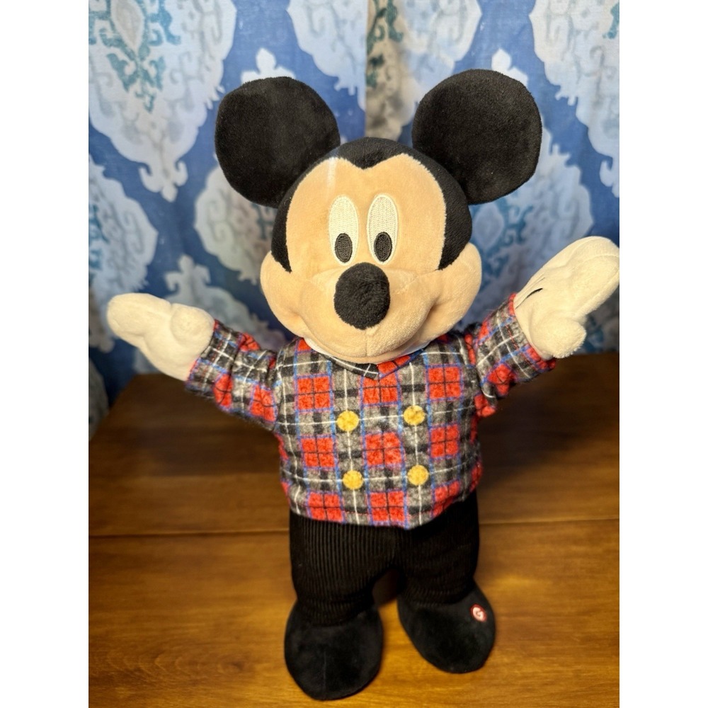 Disney Mickey Mouse Sings Dances We Wish You Merry Christmas Animated 12" Works